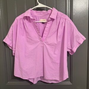 Universal Thread Lilac Blouse 100% Cotton